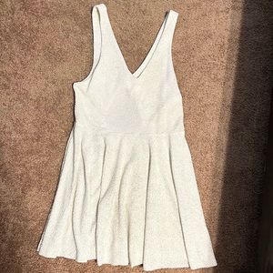 UO white dress with gold flakes ✨